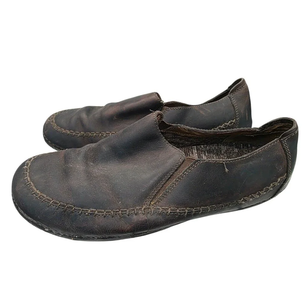 Johnson & Murphy Size 10 M  Brown Leather Loafers Model 25-1316